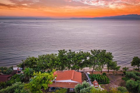 Natural landscape, Sea view, Sunset