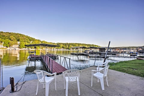Boat Dock, Game Room Lakefront Sunrise Beach Home House in Lake of the Ozarks