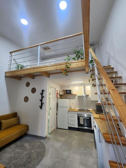 Living room, kitchen