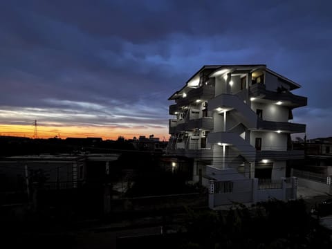 Property building, Sunset