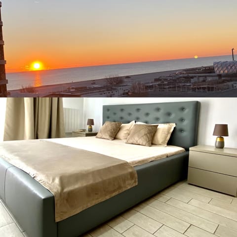 Bed, Natural landscape, View (from property/room), Photo of the whole room, Sunrise
