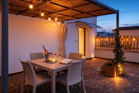 Property building, Patio, Night