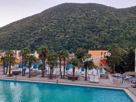 Natural landscape, Mountain view, Swimming pool