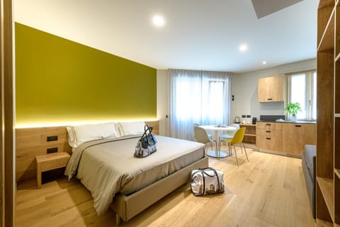 Bed, Living room, Photo of the whole room