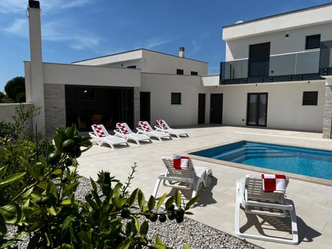 Pool view, sunbed