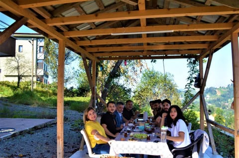 Patio, Spring, Day, People, Natural landscape, Garden, Garden, Dining area, Garden view, group of guests, Family