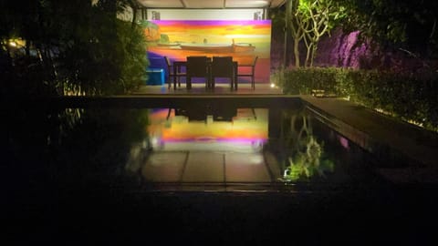 Night, Pool view