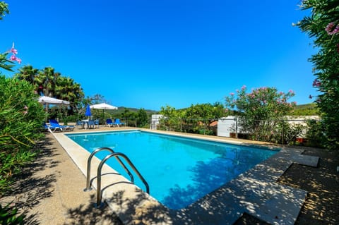 Property building, Living room, Swimming pool