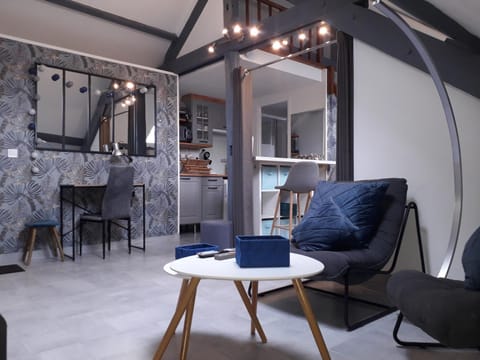Loft Haut de Gamme Centre Montargis, Place de Parking, Local à vélos, Linge de lits et serviettes, coin rivière amenagé, Hamac, Épicerie, Vélos en option, Tout confort jusqu'à 4 voyageurs Apartment in Centre-Val de Loire