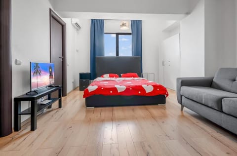 Bed, TV and multimedia, Living room, Photo of the whole room, Bedroom