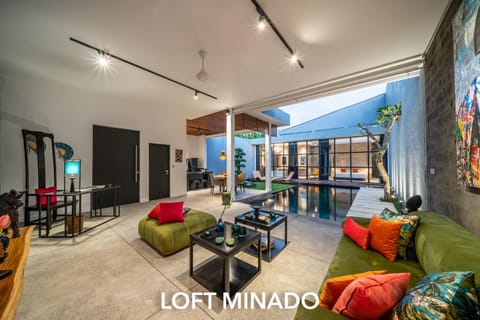 Living room, Seating area, Swimming pool