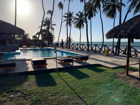 Swimming pool, Sunset