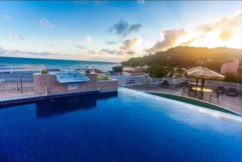 Pool view, Sunset