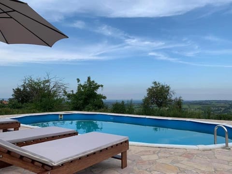 Patio, Day, Natural landscape, Balcony/Terrace, Pool view, Swimming pool, Swimming pool, sunbed