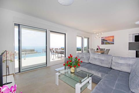 Living room, Seating area, Sea view
