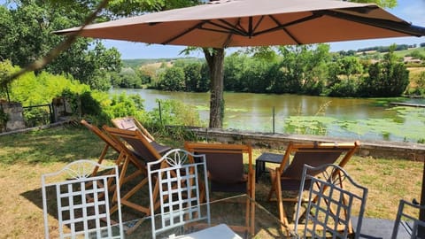 Natural landscape, Garden, Garden view, River view