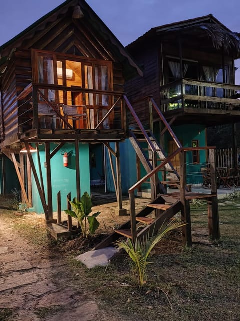 Property building, Night, Garden view