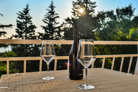 Natural landscape, View (from property/room), Balcony/Terrace, Dining area, Drinks
