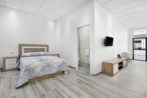 Property building, Living room, Bedroom