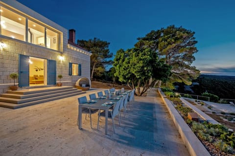 Property building, Patio, Day, Night, Natural landscape, Garden, View (from property/room), Balcony/Terrace, Balcony/Terrace, Pool view, Sea view, Swimming pool, sunbed