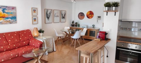 Kitchen or kitchenette, Living room, Dining area