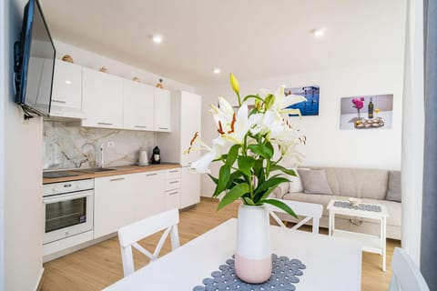Kitchen or kitchenette, Living room, Dining area