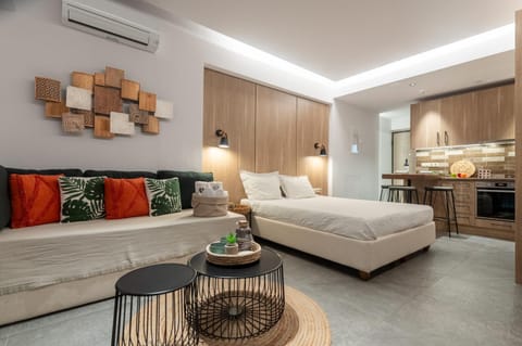 Bed, Living room, Photo of the whole room, Bedroom