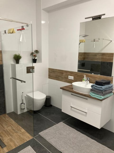 Toilet, Bathroom, towels