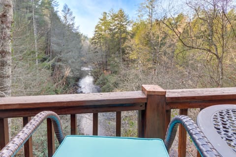 Waterfront Cabin with Beautiful River View and Hot Tub Cabin in Ellijay