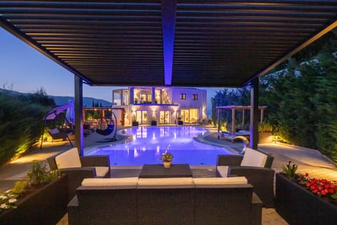 Property building, Patio, Garden, Pool view, Swimming pool