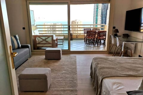 Studio climatisé - belle vue mer-piscine Apartment in Monaco