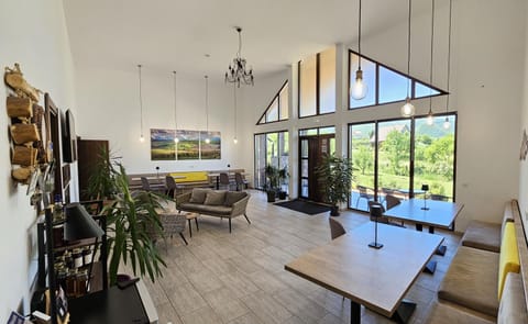 Living room, Seating area, Dining area