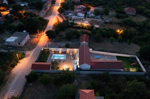 Property building, Night, Bird's eye view