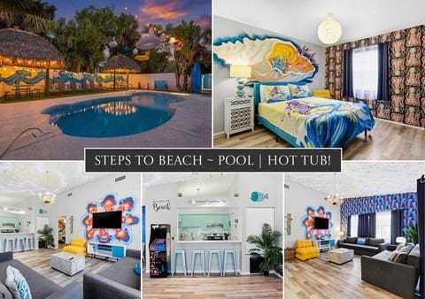 Communal lounge/ TV room, Living room, Seating area, Bedroom, Pool view, Swimming pool, kitchen
