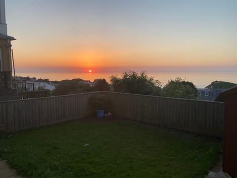 Garden, Sea view, Sunset