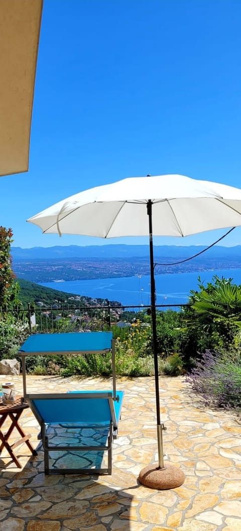 View (from property/room), Balcony/Terrace, Mountain view, Sea view, sunbed