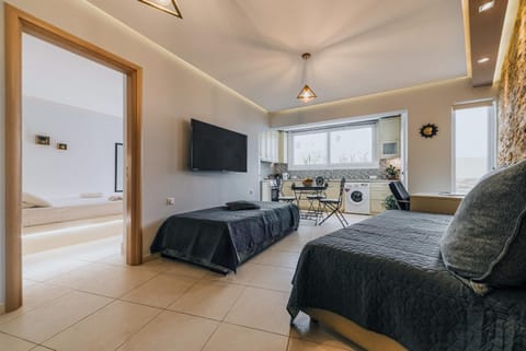 TV and multimedia, Living room, Photo of the whole room, Seating area, Evening entertainment, Bedroom