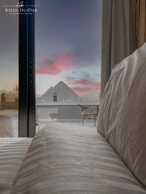 Bed, Balcony/Terrace, Landmark view, Sunrise, Sunset