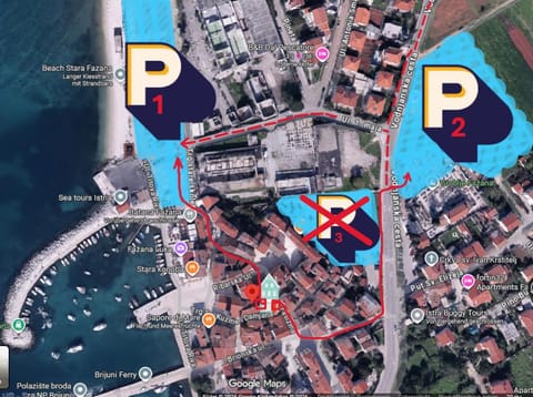 Bird's eye view, Location, Parking