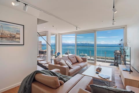 Living room, Seating area, Sea view