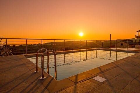 Swimming pool, Sunset