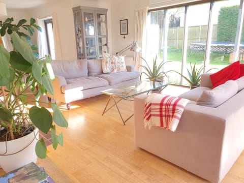 Garden view, fireplace