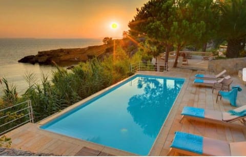Pool view, Swimming pool, Sunset