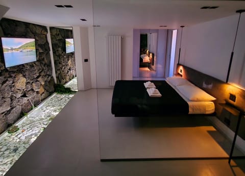 Bed, TV and multimedia, Photo of the whole room, Bedroom