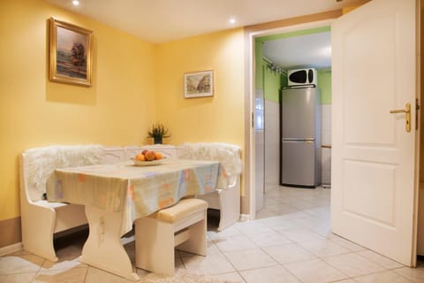 Dining area, furniture, minibar
