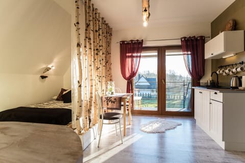 Kitchen or kitchenette, Dining area, Bedroom, kitchen