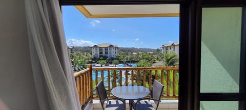 View (from property/room), Balcony/Terrace, Pool view, Swimming pool
