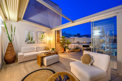 Night, Balcony/Terrace, Living room