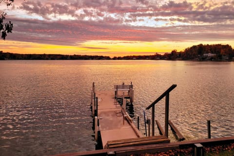 Benton Harbor Lake House with Dock and Fire Pit! House in Sister Lakes