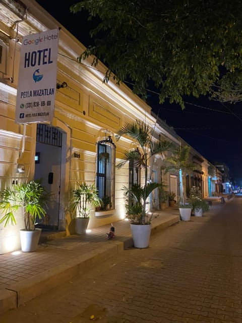 Property building, Night, Street view